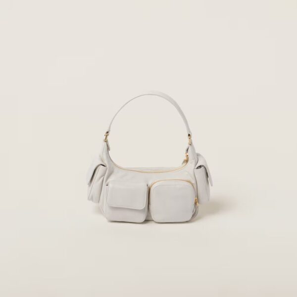 Soft Lamb Nappa Pouch White