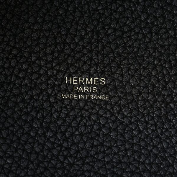 Taurillon Clemence Picotin Lock 18 PM Black