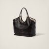 Leather tote bag
