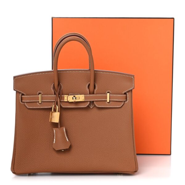 Togo Birkin 25 Gold