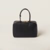 Leather Beau Handbag Black color