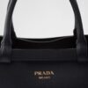 Prada Buckle Medium Leather Double-Belted Handbag