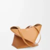 Medium Puzzle Fold tote in shiny calfskin