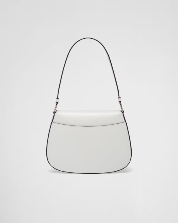 Prada Cleo Small Gloss Leather Flip Shoulder Bag
