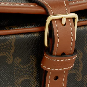 1677018daeec57d0e9cfa23b514cc11a.webp MEDIUM FOLCO BAG IN TRIOMPHE CANVAS AND CALFSKIN