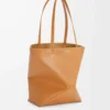 Medium Puzzle Fold tote in shiny calfskin