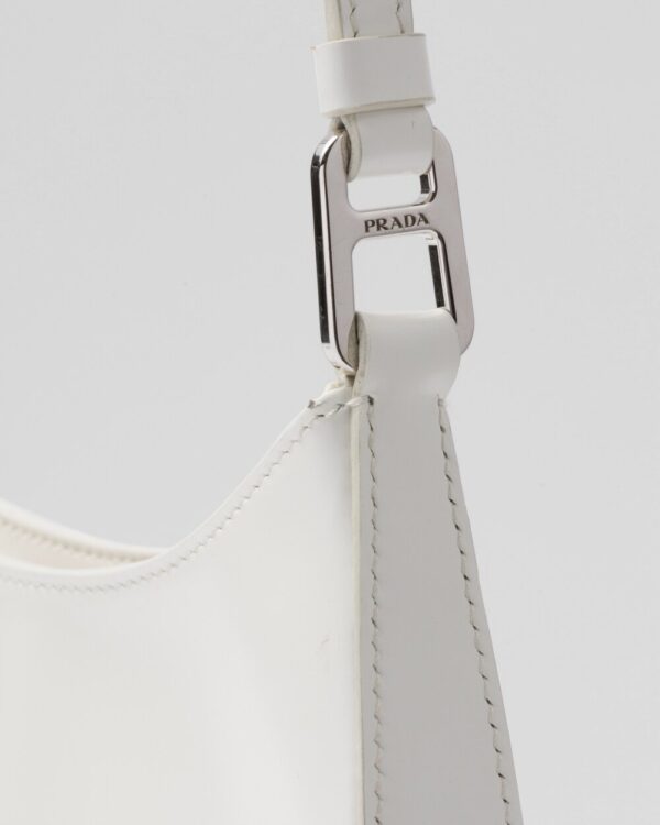 Prada Cleo Glossy Leather Shoulder Bag