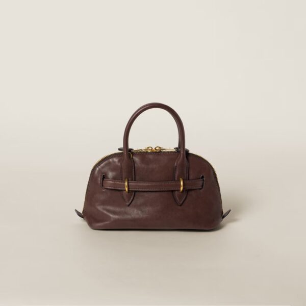 Aventure Nappa Leather Handbag Shrubby Oak Color