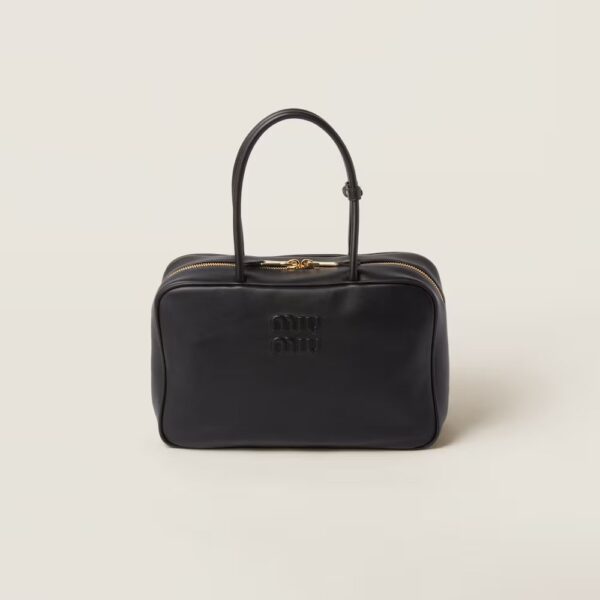 Leather Beau Handbag Black color