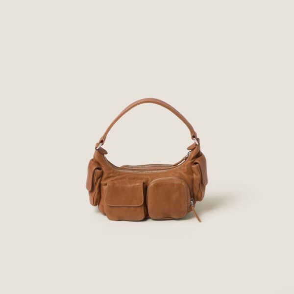 Pocket Nappa Leather Pouch caramel color
