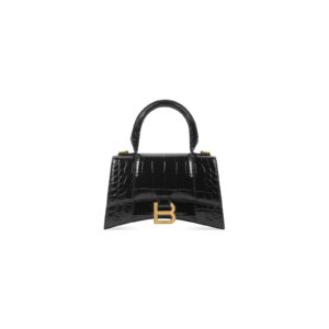 HOURGLASS plus small crocodile embossed handbag