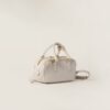 Arcadie Leather Small Handbag White