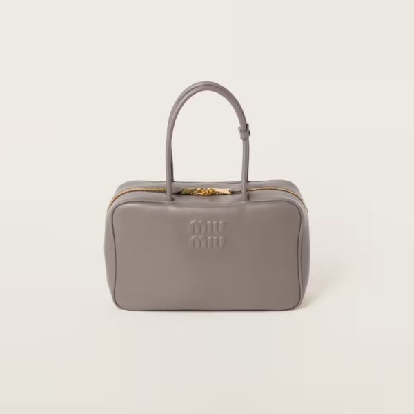 Leather Beau Handbag Clay-gray