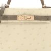 Ostrich Horseshoe Kelly Sellier Mini 20 Beton Gris Tourterelle