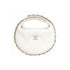 CHANEL 23C POUCH EVENING BAG WHITE