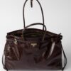 Prada Bonnie Oversized Leather Handbag