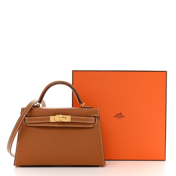 Epsom Mini Kelly Sellier 20 Gold