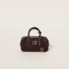 Arcadie Matelassé Small Soft Lamb Leather Handbag Shrubby Oak Color