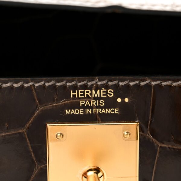 Shiny Niloticus Crocodile Kelly Sellier 28 Gris Elephant