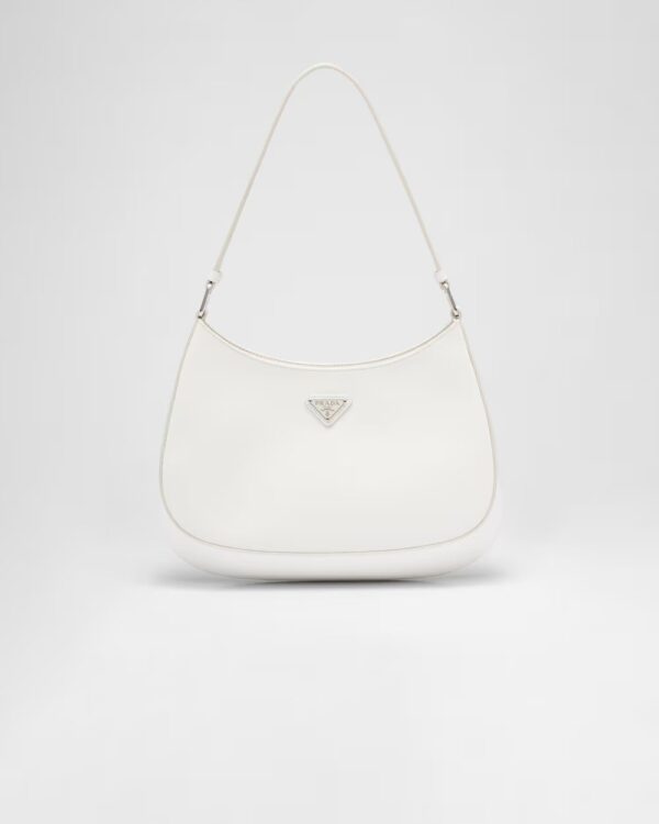 Prada Cleo Glossy Leather Shoulder Bag