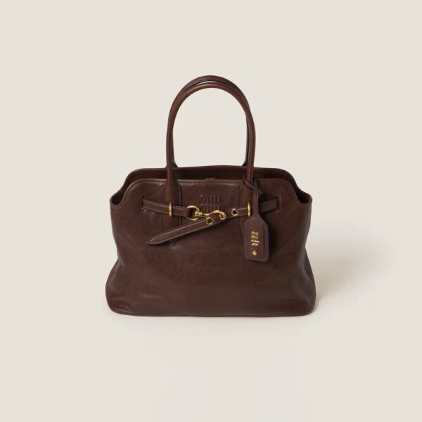 Aventure Nappa Leather Handbag Shrubland Color