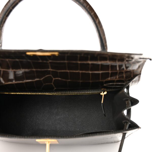 Shiny Niloticus Crocodile Kelly Sellier 28 Gris Elephant