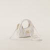 Wander Matelassé Mini Hobo Bag White