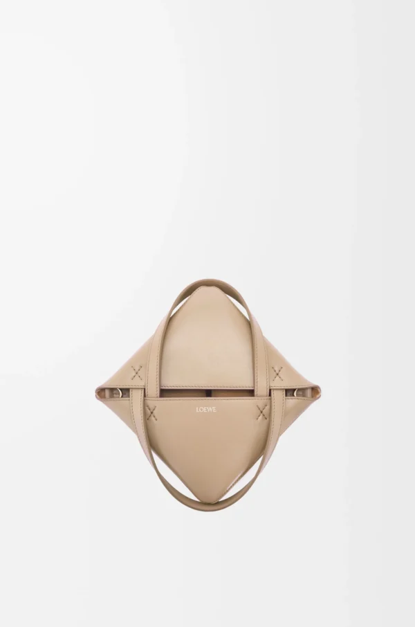 Mini Puzzle Fold tote in shiny calfskin