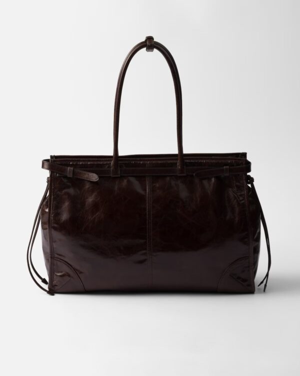 Prada Bonnie Oversized Leather Handbag