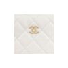 CHANEL 23C POUCH EVENING BAG WHITE