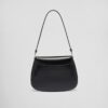 Prada Cleo Small Gloss Leather Flip Shoulder Bag
