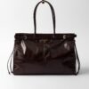 Prada Bonnie Oversized Leather Handbag