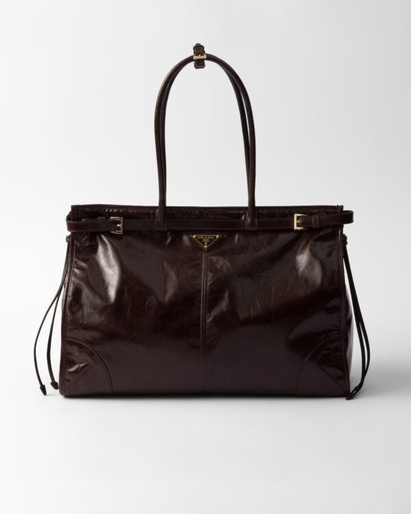 Prada Bonnie Oversized Leather Handbag