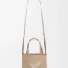 Mini Puzzle Fold tote in shiny calfskin