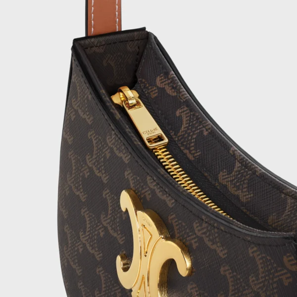 MEDIUM TILLY BAG IN TRIOMPHE CANVAS AND CALFSKIN