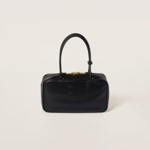 Beau Leather Handbag black color