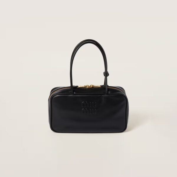 Beau Leather Handbag black color