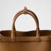 Prada Buckle Medium Leather Double-Belted Handbag