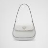 Prada Cleo Small Gloss Leather Flip Shoulder Bag