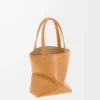 Mini Puzzle Fold tote in shiny calfskin