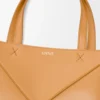 Mini Puzzle Fold tote in shiny calfskin