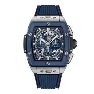 Spirit-of-Big-Bang-Titanium-Blue-Ceramic-42-mm-soldier-shot-1.jpg Hublot Titanium Blue Ceramic 642.NL.7170.RX Replica