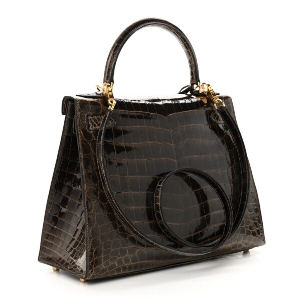 Shiny Niloticus Crocodile Kelly Sellier 28 Gris Elephant