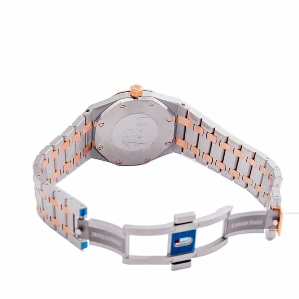 audemars-piguet-royal-oak-quartz-ladies-rose-gold-steel-silver-index-diamond-bezel-67651sr-zz-1261sr-01-replica12.jpg AP Ladies Diamond Watch Replica
