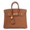 Togo Birkin 25 Gold