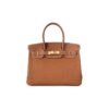 Hermès Birkin 25 with gold-plated hardware, fully hand-stitched togo