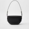 Prada Arqué flip leather shoulder bag