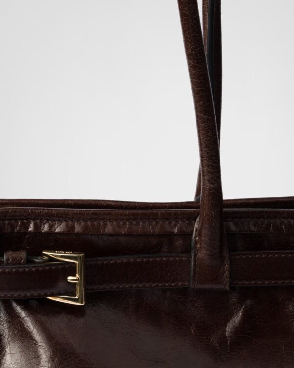 Prada Bonnie Oversized Leather Handbag