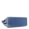Matte Porosus Crocodile Kelly 35 Bleu Brighton