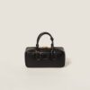 Arcadie Leather  Large Handbag Black Color